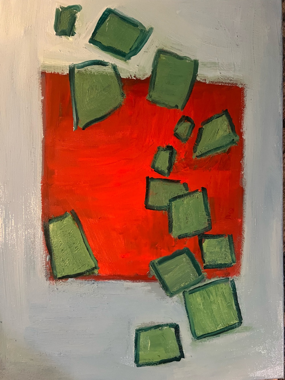 Floating Against Red Cloth - Picture 3 of 3